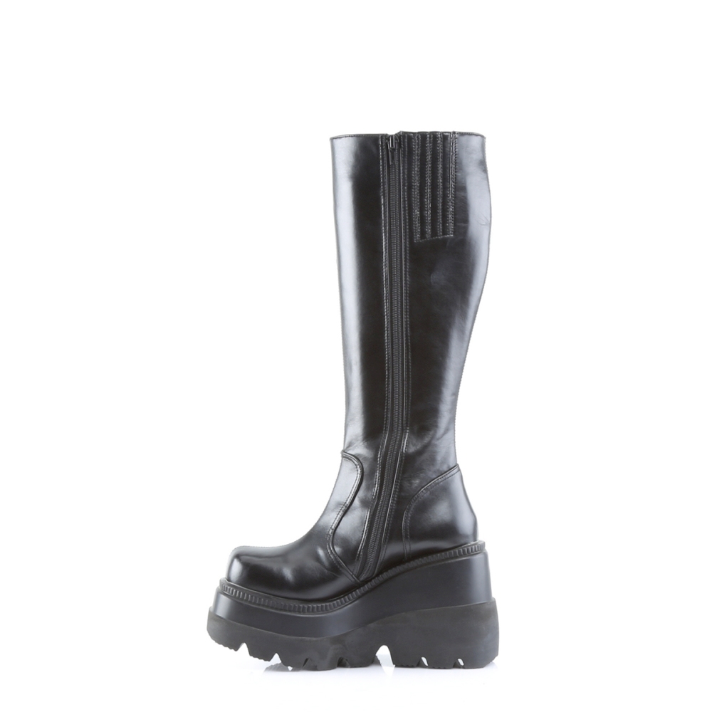 DemoniaCult - SHAKER-100 Plattformstiefel - Schwarz